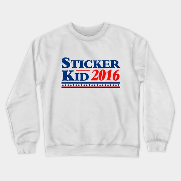 Sticker Kid 2016 Shirt Crewneck Sweatshirt by dumbshirts